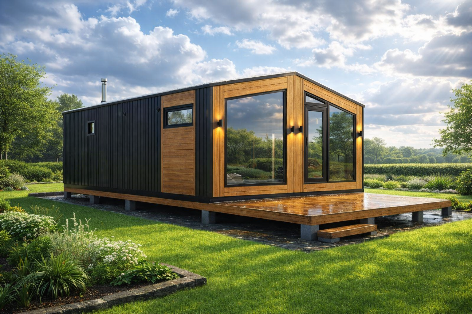 Угловая баня XL 35 м²